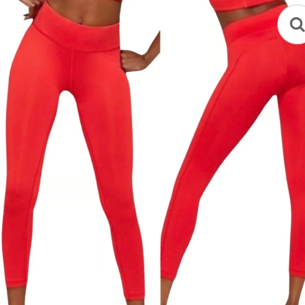 Outdoor Voices TechSweat Move Free Crop Top Bra and leggings red xs - Picture 5 of 14